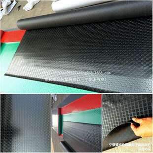 加厚黑色铜钱人字形防滑垫 pvc防水地垫厂房车间满铺塑料橡胶地毯