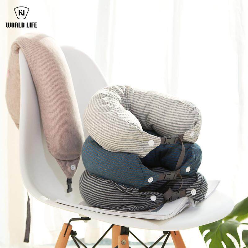 乳胶颗粒U型枕护颈枕办公室午睡枕旅行枕记忆枕头