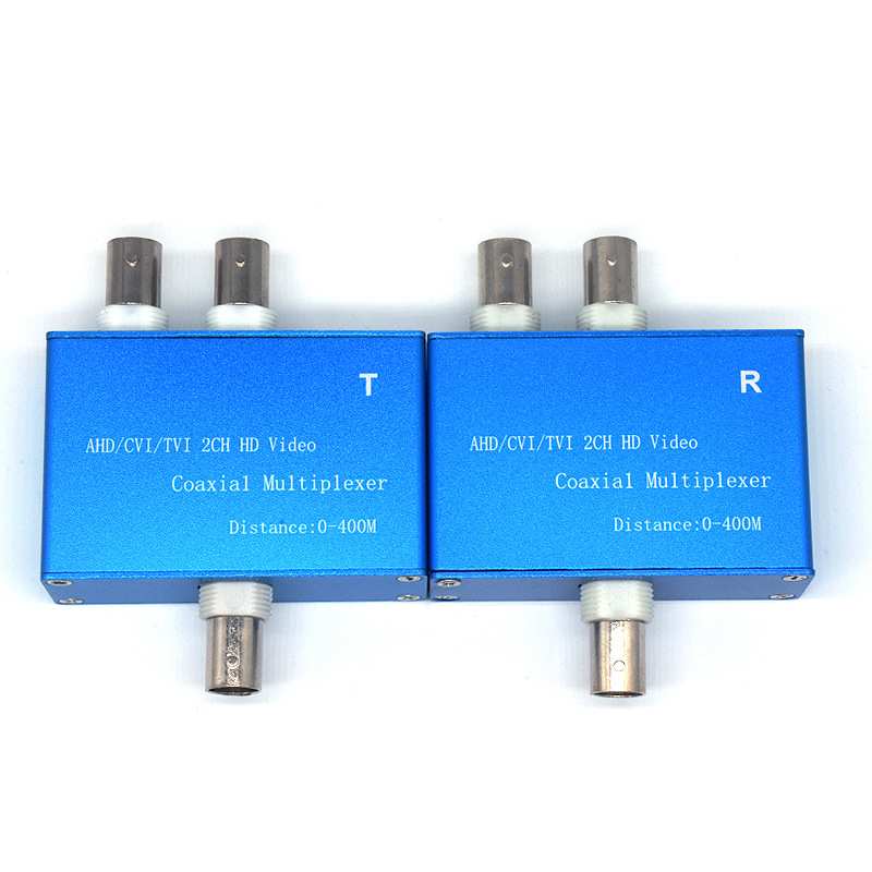 AHDCVITVI1080P高清视频二路复用器 同轴高清扩充器叠加器