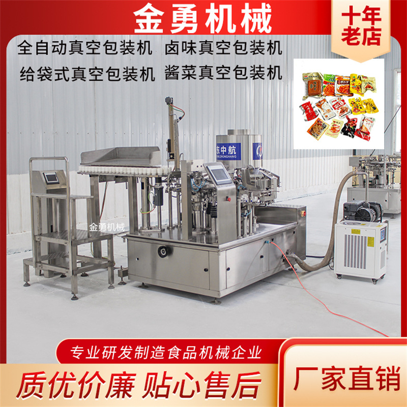 给袋式真空包装机 小鱼干真空封口包装机 豆腐干给袋式包装机