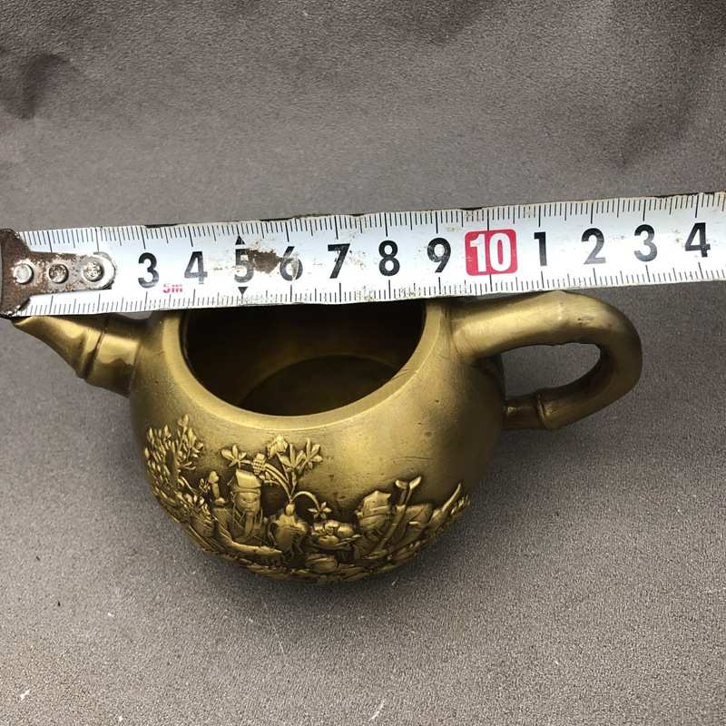 古玩杂项铜壶酒壶水壶八仙壶家居工艺摆件铜器实用小壶仿古