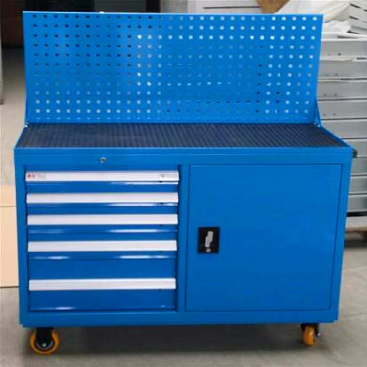 抽屉式工具车移动工具柜工具车天津厂家生产销售工具车左五抽右门