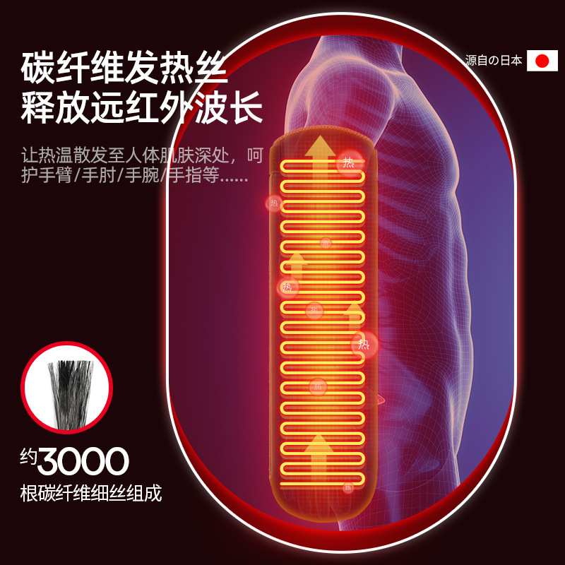 电发热手臂热敷手部关节理疗器肘部护套护手腕手指麻木手套家用
