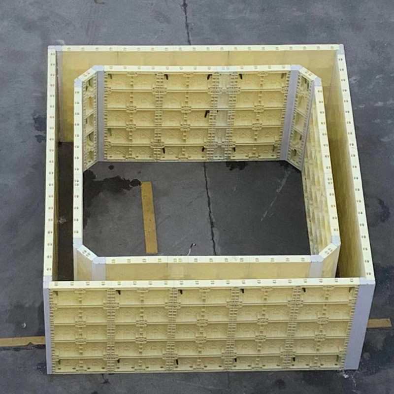 塑钢方柱模板模具塑料方形方墩基础预制现浇钢外墙加厚混凝土建筑