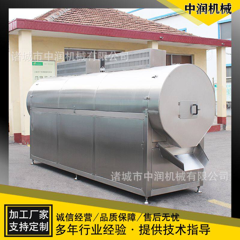 全自动药材烘炒设备 大型电磁滚筒炒药机 砂烫中药药材生产线