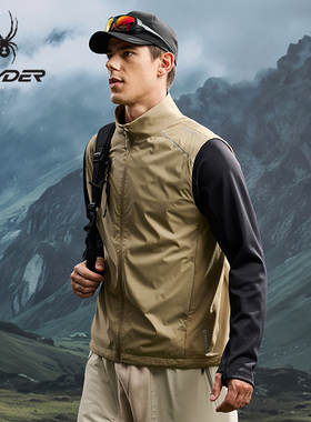 SPYDER蜘蛛秋冬男子Primaloft绒动态保暖拼接立领薄背心25CF111M