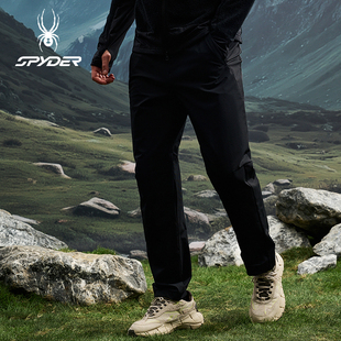 SPYDER蜘蛛秋冬男子弹力登山尼弹力运动梭织厚休闲长裤 25CF511M