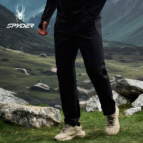 蜘蛛秋冬男子弹力梭织厚休闲长裤