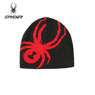 印花针织帽25CF907U 舒适柔软日常休闲时尚 SPYDER蜘蛛冬季 男女同款