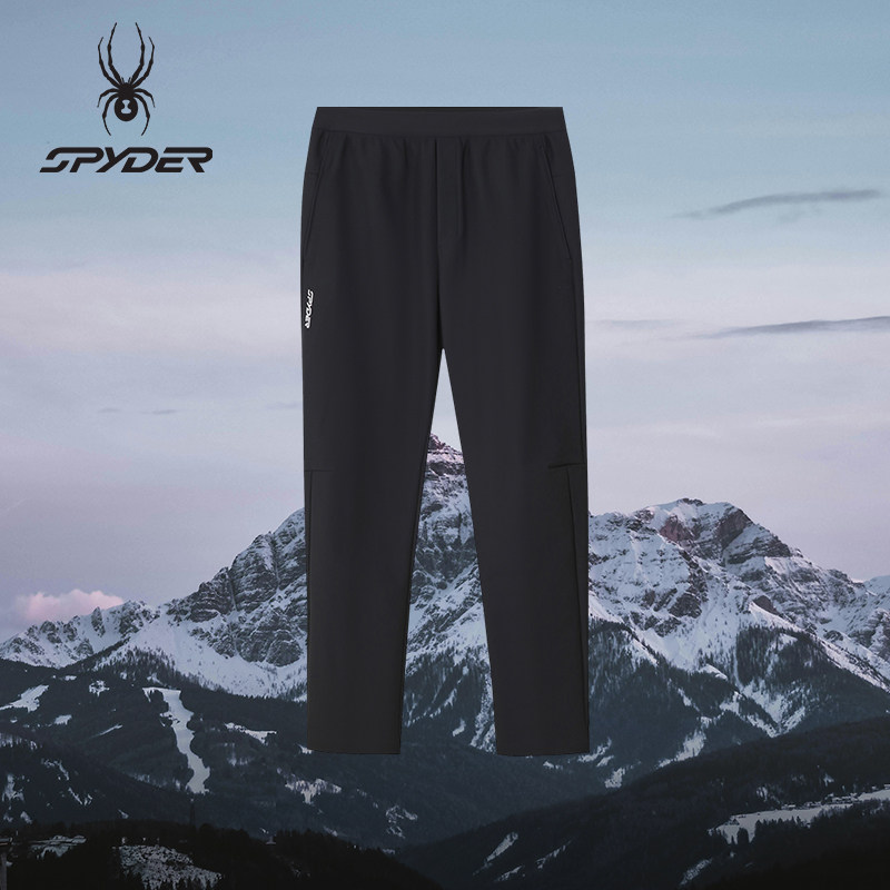 SPYDER蜘蛛秋冬男子透气耐磨弹性户外休闲运动针织长裤25CF537M
