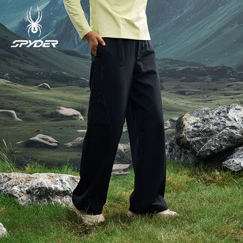 蜘蛛秋冬女子保温梭织厚休闲长裤