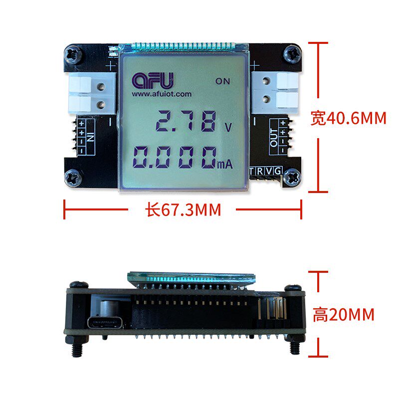 安服优F-11高精度大屏电流电压测量仪功率计双显电压表电流表