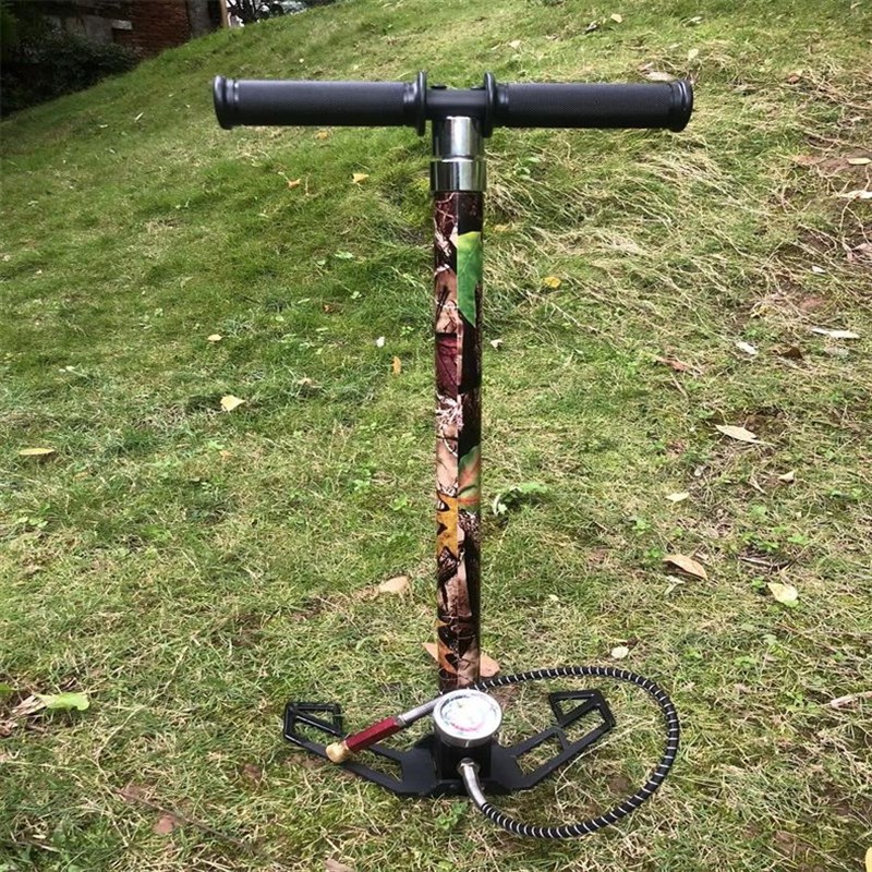 4级高压打气筒30mp40mpa汽车充气泵不锈钢气筒高压30个压超强气瓶