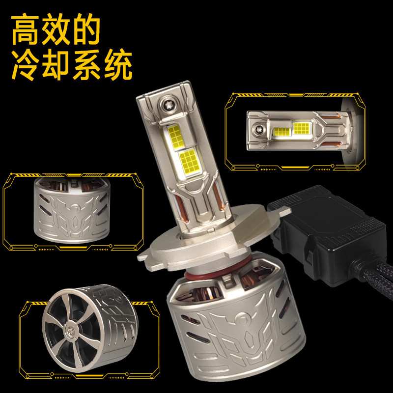 240W双铜管汽车大灯改装h11车灯H4灯泡h7led灯汽车灯汽 车led大灯