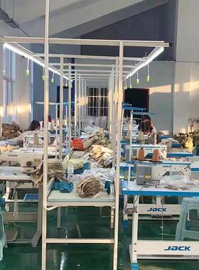 厂家销售服装缝纫厂机车工间灯架水槽车流组合流水台89295量大价