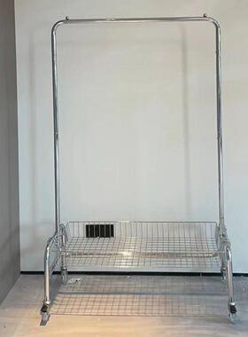 落地挂OED衣架移动能多功纳架子服装店示架网红卧展收室带篮置物