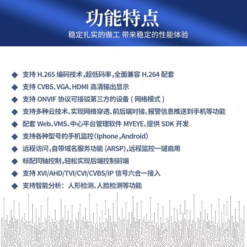 AHD DVR主板 AHB7008T-LY 1080N 8CH 同轴音频NT98331+TP2830