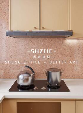 风现代极简白胚水石瓷砖客餐厅瓷砖卫生间厨房UDH超墙砖地砖阳磨