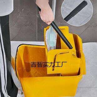 物业榨水拖把桶拖地商用酒店保洁墩车布拖车布压水济886柞水拖水