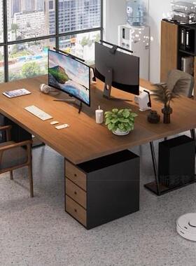 木电老板桌椅组财务脑桌YMZ-017双人位合实面对面经理室总裁办公