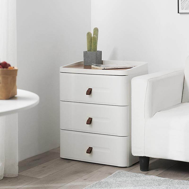 简约现代经济型小床白头柜室柜卧床边储物柜色抽UAK屉柜