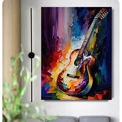 纯手绘油画琴乐器艺术装饰画教行走廊壁5282画客室厅玄餐关厅酒店