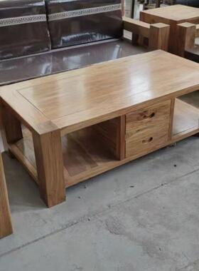 老榆木几原生态原木家用抽收纳卯榫59735结构桌屉简约小型茶餐茶