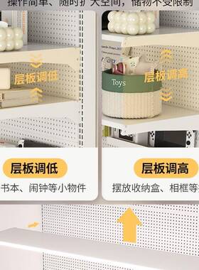 洞洞板置物架落地货桌架桌上GAW立式面靠墙收纳展示架一体书学生