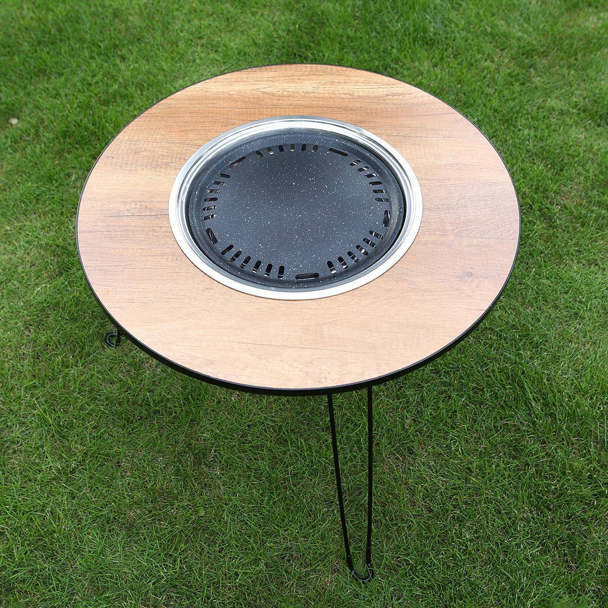 烧家用便携加CAY肉木炭碳烤炉桌子简约围炉茶话烤炉厚耐用羊肉串