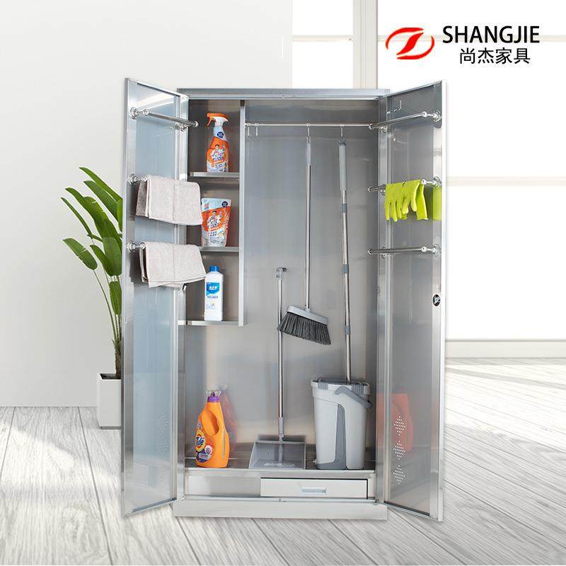 学不锈钢洁拖把单双门校保洁工厂教室工具杂物收纳储清G089柜物卫,商业/办公家具,办公储物柜,淘宝优惠券,粉丝福利购,淘宝优惠卷