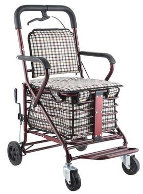 老力人手车折叠老代步买菜小推车助可AL100127坐年人坐的能推推走