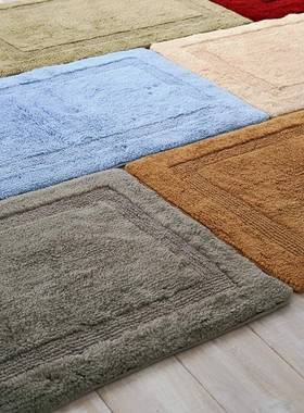 两面加厚吸水地门脚垫厨房生间浴室门口卫垫垫赠QWI送防滑垫红色