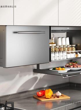 折叠式挂调料壁架房品置物架吊柜下方调味盒厨墙壁收纳橱柜BCQ储