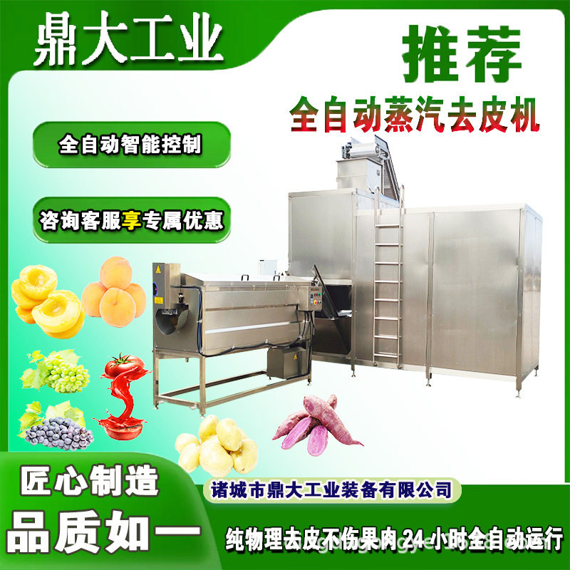 全自动番茄罐头 农产品西红柿蒸汽去皮机 中国制造 小番茄爆皮机