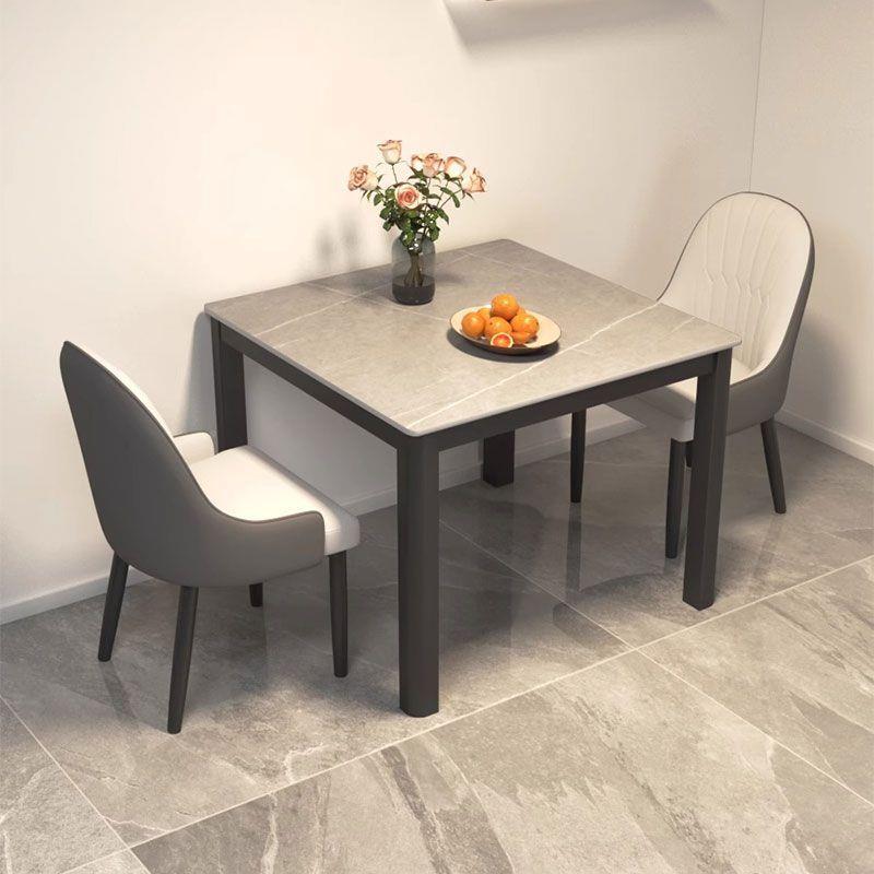 客正型方形岩FAW板餐桌家用小家户庭吃饭桌子大理石厅家居餐桌椅
