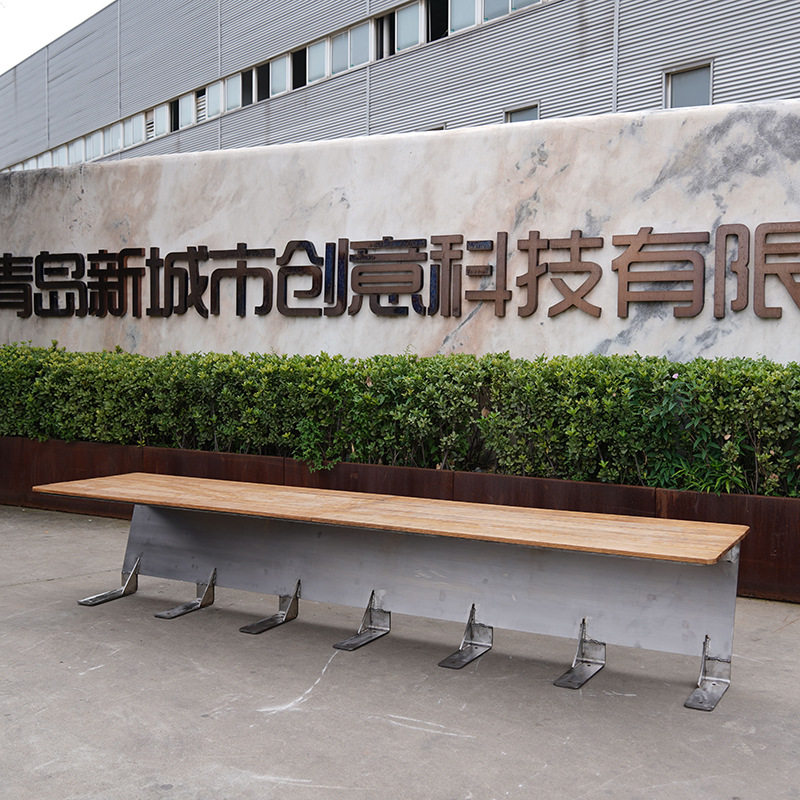 户外公园椅 不锈钢座椅 高耐竹长凳 园林椅 商场广场学校排椅