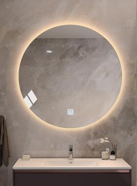 背光圆形e能浴室智镜ld带防灯镜卫生间镜子雾YYZ洗手台化妆镜壁挂
