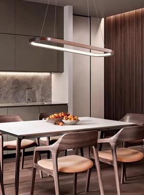 现具D5108代约个性道灯客厅吧简台书房餐厅走廊椭跑圆实木餐吊灯D