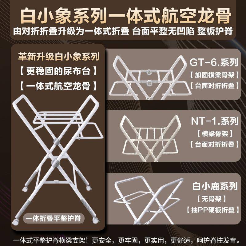 NOF新生婴幼儿宝理换尿布台便式多功能可折携叠抚宝触按摩洗澡床