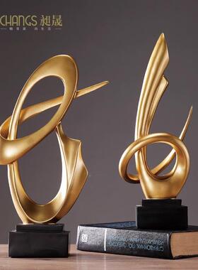 简约办公室摆件居客厅电视1169S玄关家酒柜雕塑设工艺轻奢装饰摆