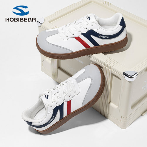 HOBIBEAR男士宽头鞋2025秋季防水简约攀岩防滑室内健身鞋舒适减震