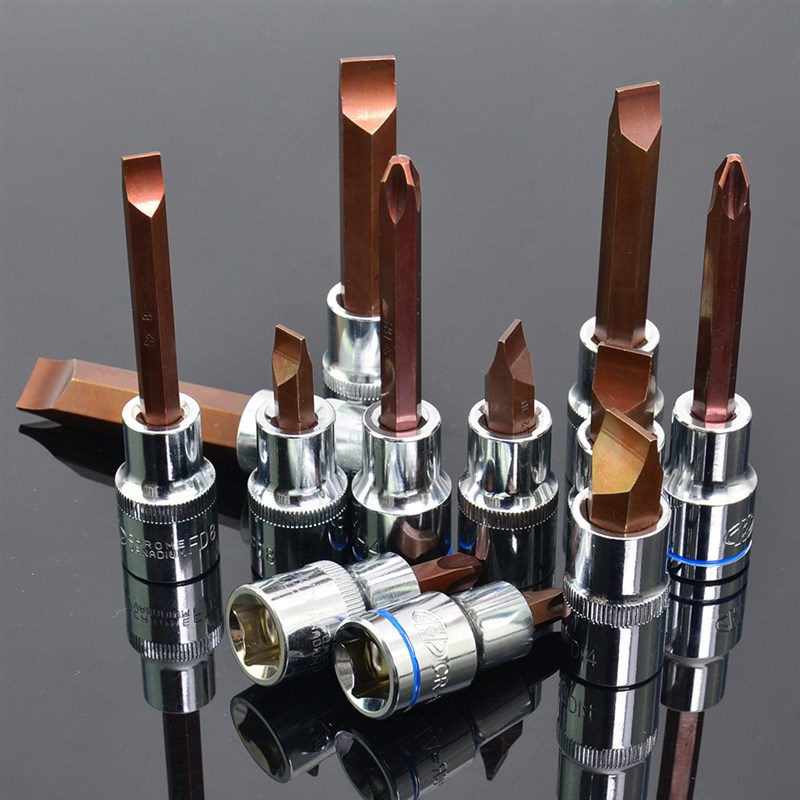 套筒批头12.5mm 1/2寸气动电动扳手一字套筒旋具批头8-10-12-14mm图片