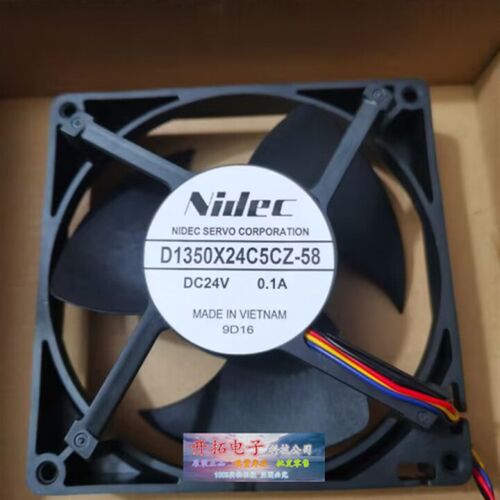 D1350X24C5CZ-58 DC24V 0.1A 4线原装正品日本NIDEC 进口轴流风扇