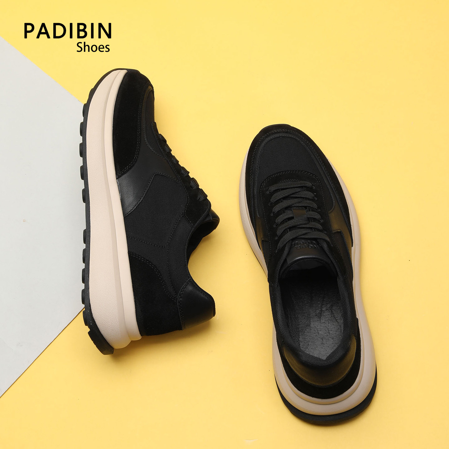 男款复古2026新款春夏季厚底轻便增高休闲鞋男透气百搭时尚德训鞋