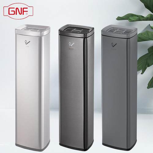 GNF不锈钢烟灰柱落地烟蒂柱立式烟灰缸灭烟柱吸烟区室内灭烟桶