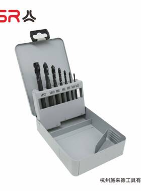 7支机用丝锥组套螺旋槽DIN371/DIN376全磨氮化HSSEM35
