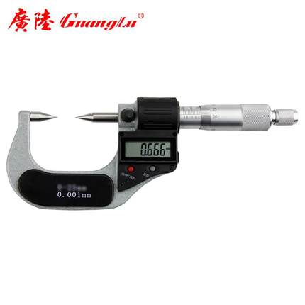 广陆数显双尖头千分尺211-223
