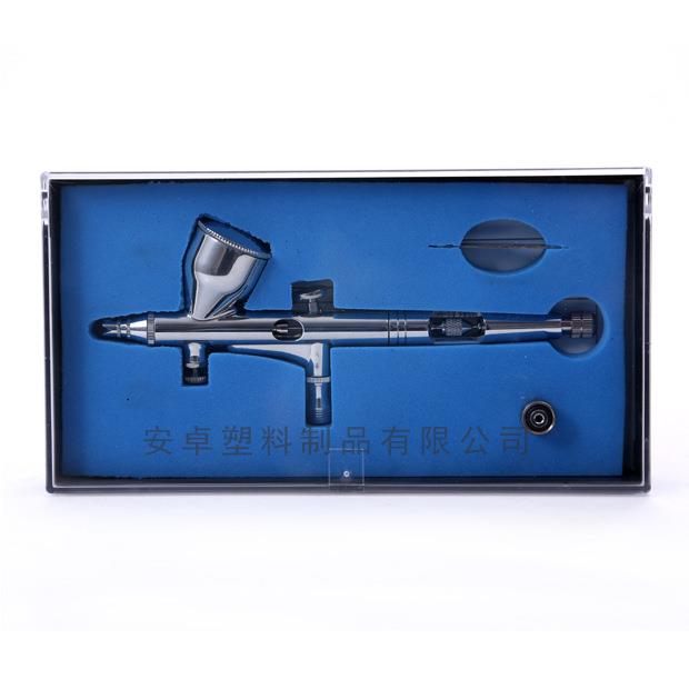 供应HD-180喷笔0.2mm口径9cc料壶双动外调笔身镂空美术模型喷笔