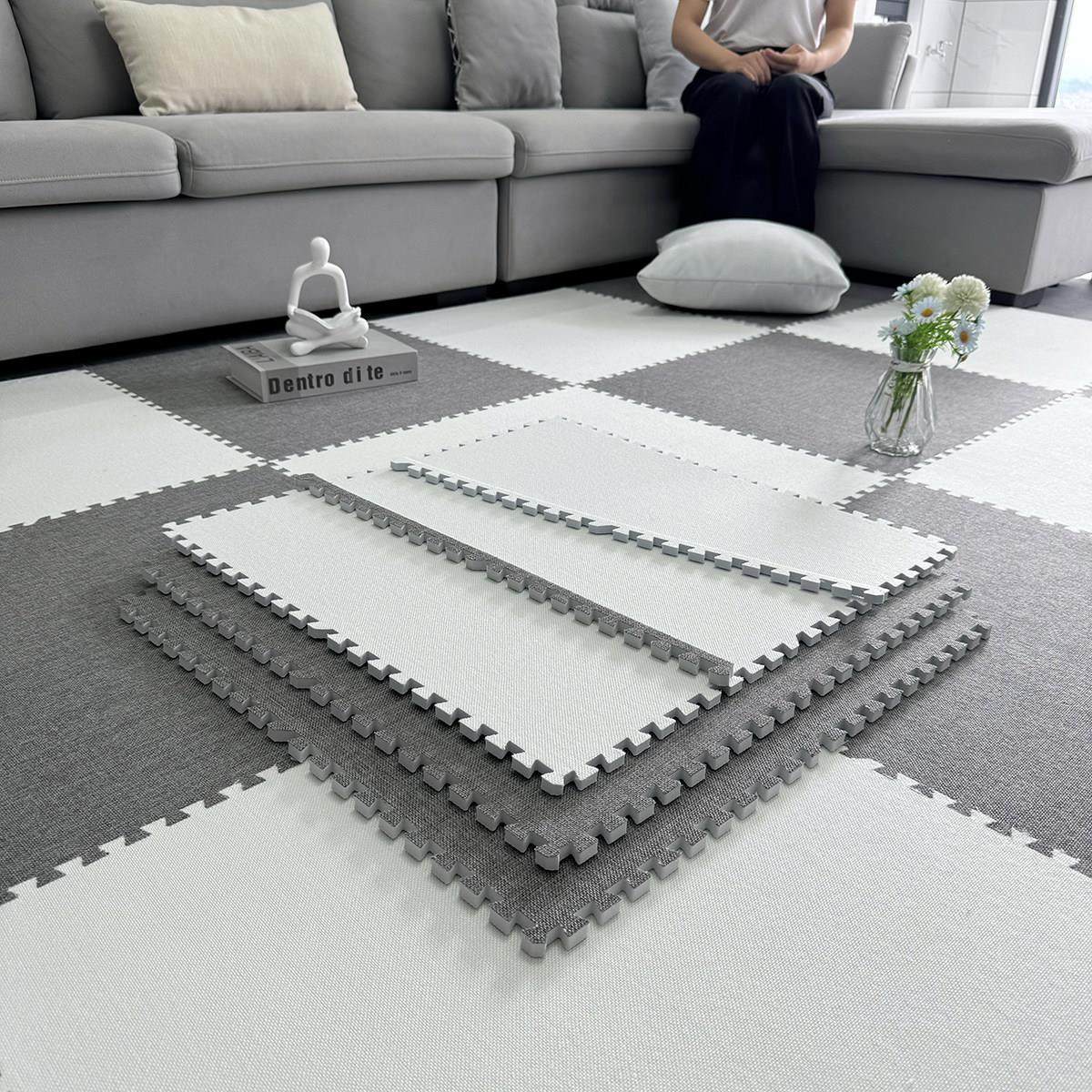 四季通用大块棉麻拼接地垫地毯卧室客厅地板块儿童爬爬垫60*60cm,3C数码配件,USB多功能数码宝,淘宝优惠券,粉丝福利购,淘宝优惠卷