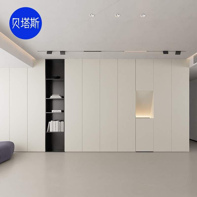 杭州全屋衣柜定 制家用卧室现代简约梳妆台一体整墙柜子定 做